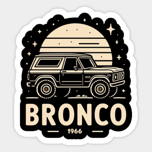 Bronco Truck Fan Art Sticker